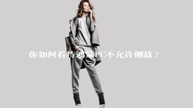 你如何看待鸿蒙PC不允许侧载?