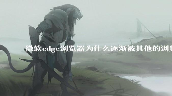 微软edge浏览器为什么逐渐被其他的浏览器代替？